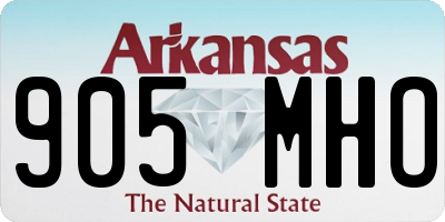 AR license plate 905MHO