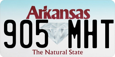 AR license plate 905MHT