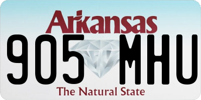 AR license plate 905MHU