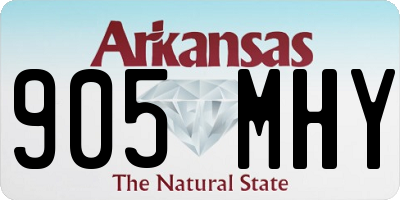 AR license plate 905MHY