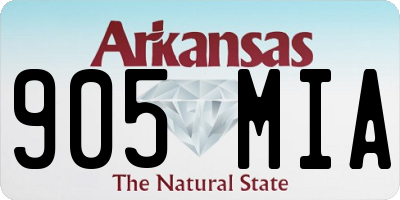 AR license plate 905MIA