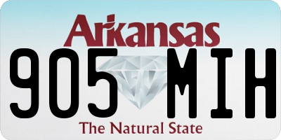 AR license plate 905MIH