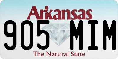 AR license plate 905MIM
