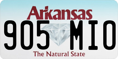 AR license plate 905MIO