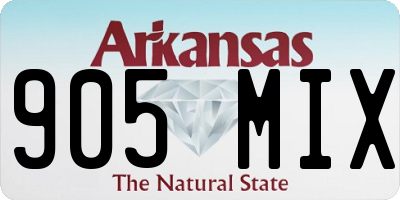 AR license plate 905MIX