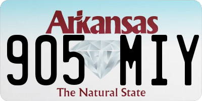 AR license plate 905MIY