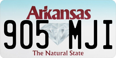 AR license plate 905MJI