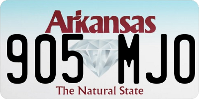 AR license plate 905MJO