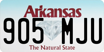 AR license plate 905MJU