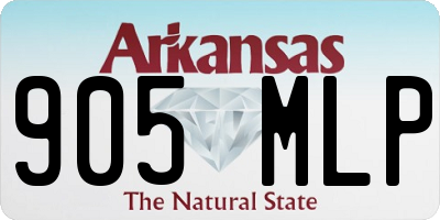 AR license plate 905MLP