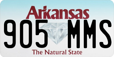 AR license plate 905MMS