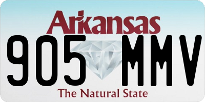 AR license plate 905MMV