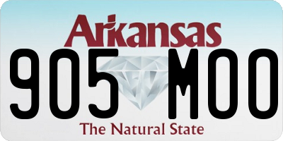 AR license plate 905MOO