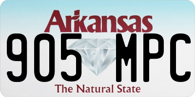 AR license plate 905MPC
