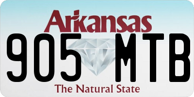AR license plate 905MTB