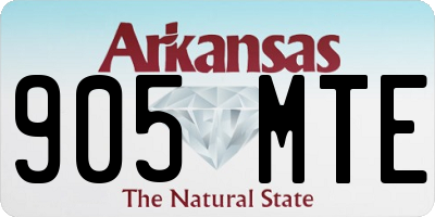 AR license plate 905MTE