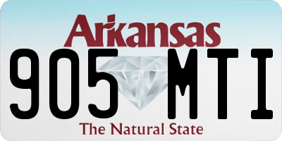 AR license plate 905MTI