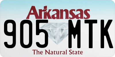 AR license plate 905MTK