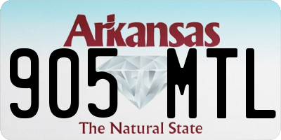 AR license plate 905MTL