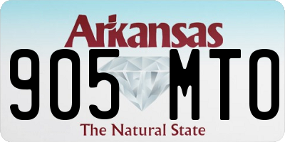 AR license plate 905MTO