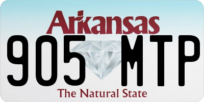 AR license plate 905MTP
