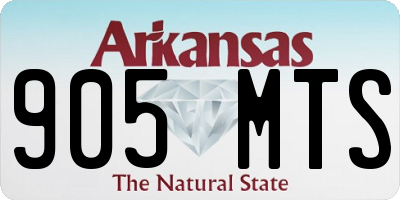 AR license plate 905MTS