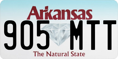 AR license plate 905MTT