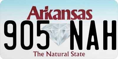 AR license plate 905NAH