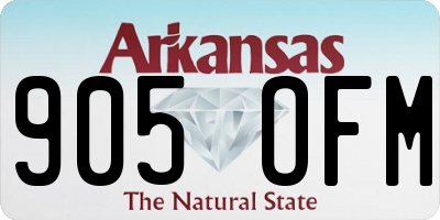 AR license plate 905OFM