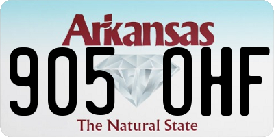 AR license plate 905OHF