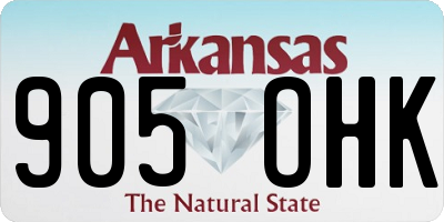 AR license plate 905OHK