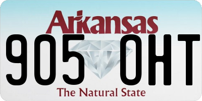 AR license plate 905OHT