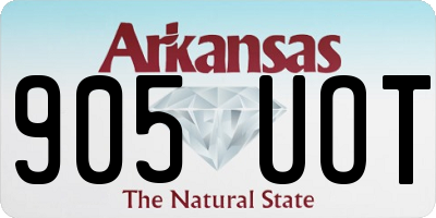 AR license plate 905UOT