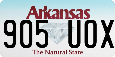 AR license plate 905UOX
