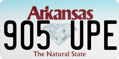 AR license plate 905UPE