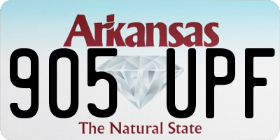 AR license plate 905UPF
