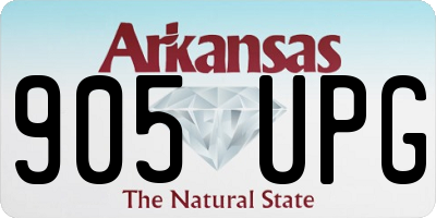 AR license plate 905UPG