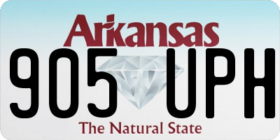 AR license plate 905UPH