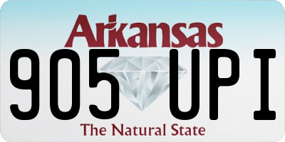 AR license plate 905UPI
