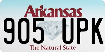 AR license plate 905UPK