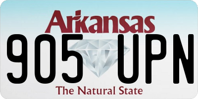AR license plate 905UPN