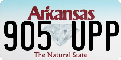 AR license plate 905UPP