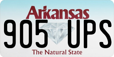 AR license plate 905UPS