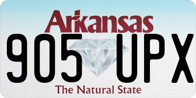 AR license plate 905UPX