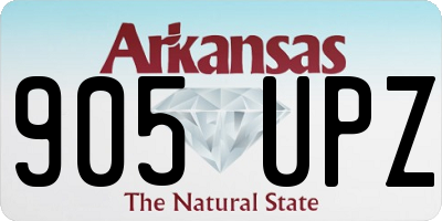 AR license plate 905UPZ
