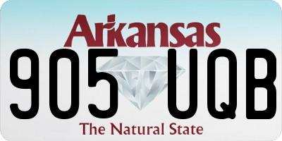 AR license plate 905UQB