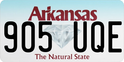 AR license plate 905UQE