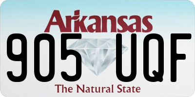 AR license plate 905UQF