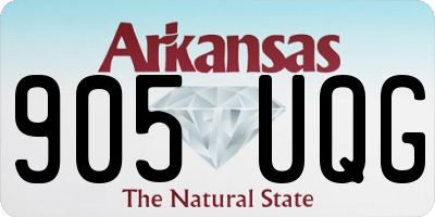 AR license plate 905UQG