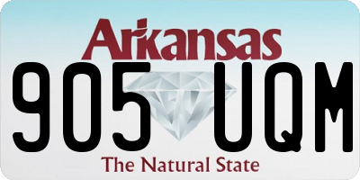 AR license plate 905UQM